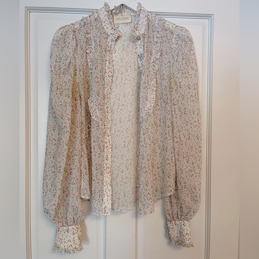 Divine Heritage Button Down Blouse - image 1